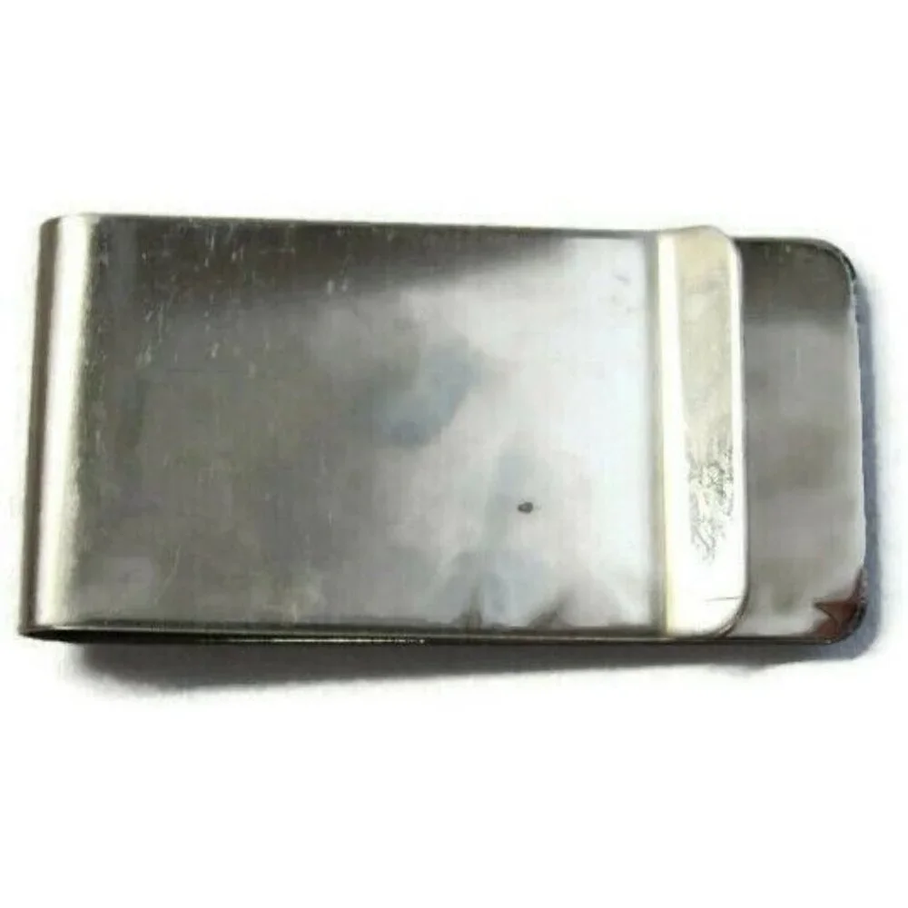 1951 20 Francs Money Clip Stainless Steel Cash ID Holder Silver